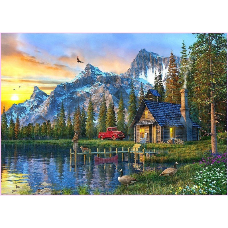 Sunset Log Cabin